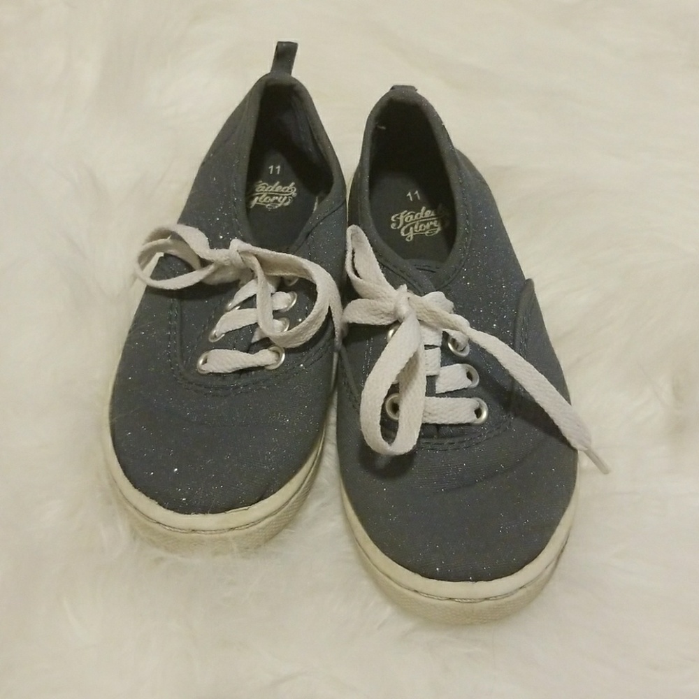 Girls denim sparkle tennis